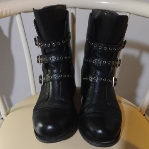 Jimmy Choo Black Moto Boots Great Condition.